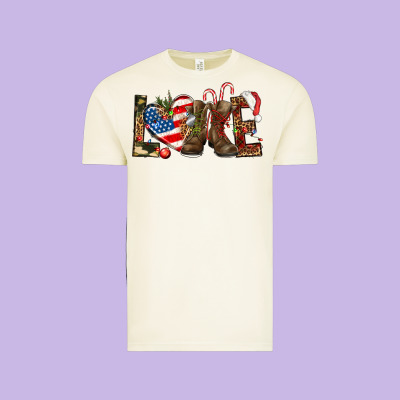 Army Christmas Love 4th Of July Vintage Tee Designed By Howdyjamesfarm