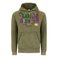 Vintage Olive loan officer mardi gras cowgirl Vintage Hoodie - CowGirlArtShop