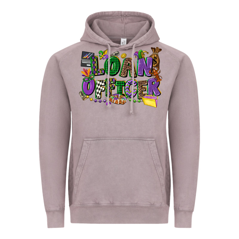 Loan Officer Mardi Gras Cowgirl Vintage Hoodie by CowGirlArtShop | Teevron