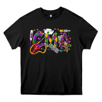Black CMA Certified Medical Assistant Mardi Gras Heavy Core Tee - LillyAllenDesigns