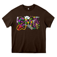 Chocolate Brown CMA Certified Medical Assistant Mardi Gras Heavy Core Tee - LillyAllenDesigns