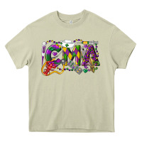Mossy CMA Certified Medical Assistant Mardi Gras Heavy Core Tee - LillyAllenDesigns