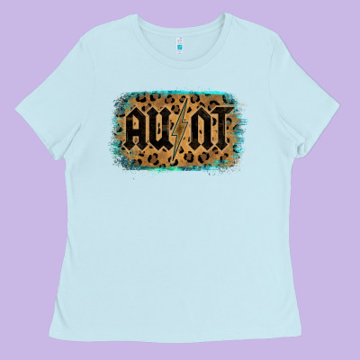 Leopard Pattern Aunt Tried Ladies Tee Designed By Bettercallsaul