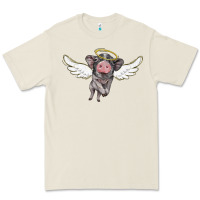 Bone angel baby pig Premium Tee - BarkalooDesign