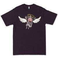 Plum angel baby pig Premium Tee - BarkalooDesign