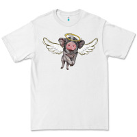 White angel baby pig Premium Tee - BarkalooDesign