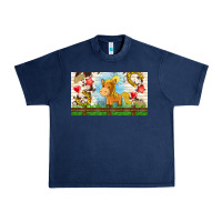 Navy cute horse Urban Heavy Tee - TumblerDesignByShophia