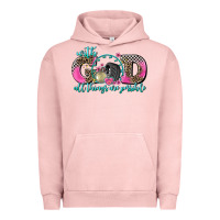 Pigment Salmon with god all things are possible race Urban Hoodie - AdoDesignShop