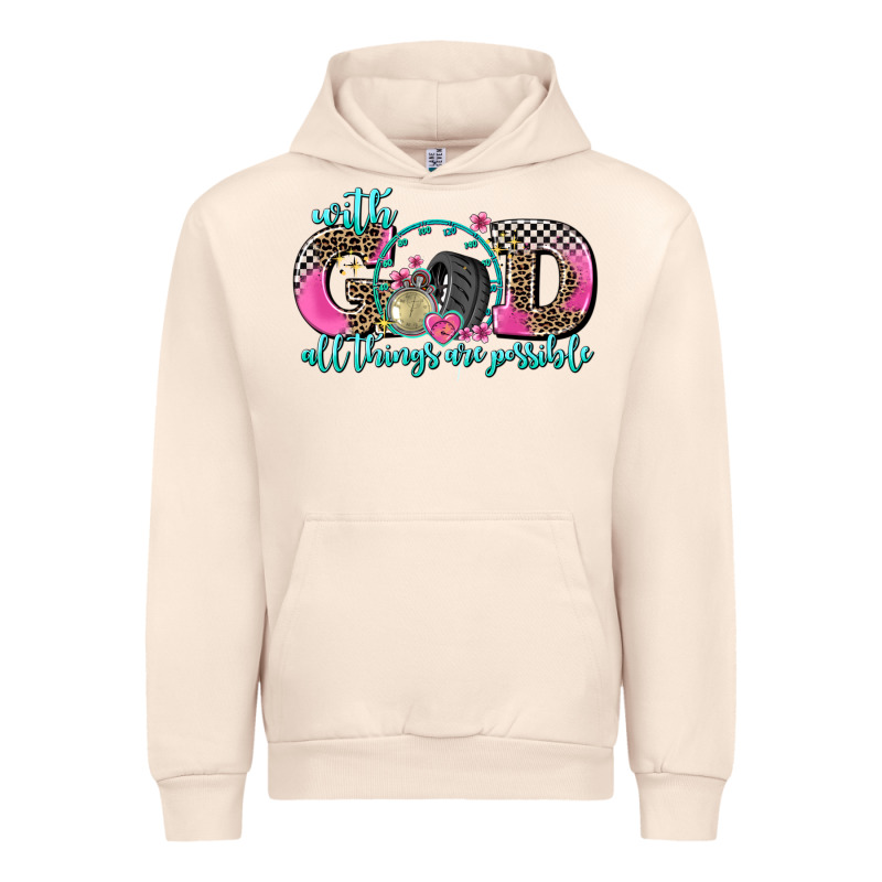 With God All Things Are Possible Race Urban Hoodie by AdoDesignShop | Teevron