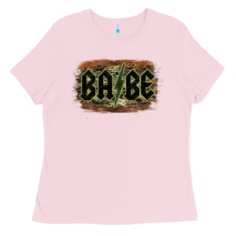 Camouflage Patterned Babe Tried Ladies Tee by Bettercallsaul | Teevron