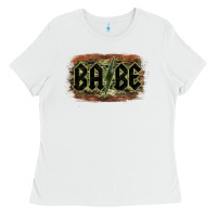 White Camouflage Patterned Babe Tried Ladies Tee - Bettercallsaul