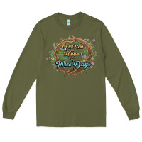 Army Green Crown of thorns Easter Day Long Sleeve Tee - HowdyJamesFarm