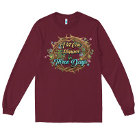 Burgundy Crown of thorns Easter Day Long Sleeve Tee - HowdyJamesFarm