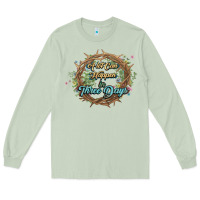 Matcha Crown of thorns Easter Day Long Sleeve Tee - HowdyJamesFarm