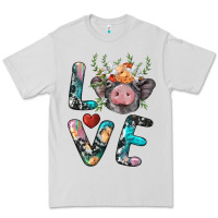 Dove Grey pig love Premium Tee - BarkalooDesign