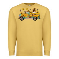 Antique Gold western bee gnomes truck sunflowers honeycomb beehive honey turquoise Premium Sweatshirt - Artiststas