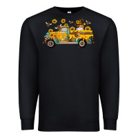 Black western bee gnomes truck sunflowers honeycomb beehive honey turquoise Premium Sweatshirt - Artiststas