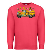 Cardinal western bee gnomes truck sunflowers honeycomb beehive honey turquoise Premium Sweatshirt - Artiststas