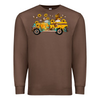 Chestnut western bee gnomes truck sunflowers honeycomb beehive honey turquoise Premium Sweatshirt - Artiststas