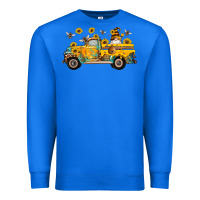 True Royal western bee gnomes truck sunflowers honeycomb beehive honey turquoise Premium Sweatshirt - Artiststas