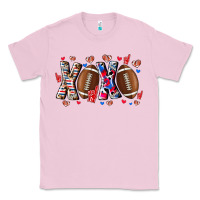 Bubblegum Pink Xox Football Classic Tee - CowhideDigitalArt