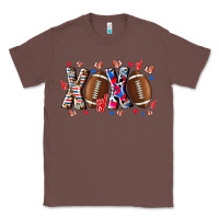 Chestnut Xox Football Classic Tee - CowhideDigitalArt