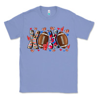 Colony Blue Xox Football Classic Tee - CowhideDigitalArt