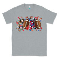 Heather Grey Xox Football Classic Tee - CowhideDigitalArt