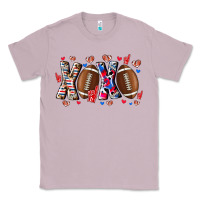 Lilac Xox Football Classic Tee - CowhideDigitalArt
