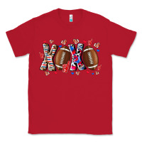 Red Xox Football Classic Tee - CowhideDigitalArt