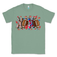 Sage Xox Football Classic Tee - CowhideDigitalArt
