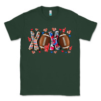 Sports Green Xox Football Classic Tee - CowhideDigitalArt