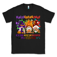 Black Hallothanksmas it's the most wonderful time of the Classic Tee - NancyCooperArtShop