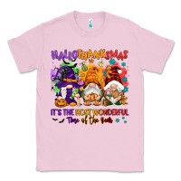 Bubblegum Pink Hallothanksmas it's the most wonderful time of the Classic Tee - NancyCooperArtShop