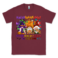 Burgundy Hallothanksmas it's the most wonderful time of the Classic Tee - NancyCooperArtShop