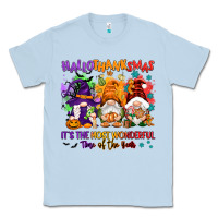 Dusty Blue Hallothanksmas it's the most wonderful time of the Classic Tee - NancyCooperArtShop