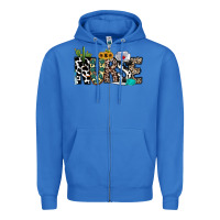 True Royal nurse leopard and cowhide Zipper Hoodie - CowhideDigitalArt