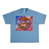 Pebble Blue American babe Urban Heavy Tee - TumblerDesignByShophia