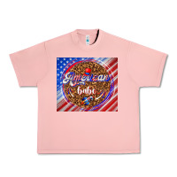 Salmon American babe Urban Heavy Tee - TumblerDesignByShophia
