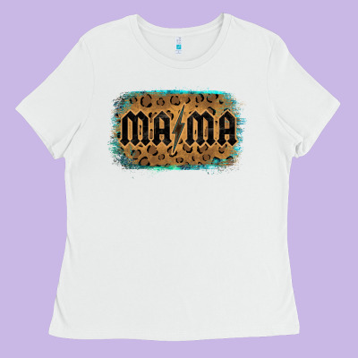 Leopard Patterned Mama Tried Ladies Tee Designed By Bettercallsaul