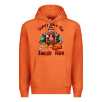 Carrot turkey wine and feelin fine Premium Hoodie - BundleAndBundleShop