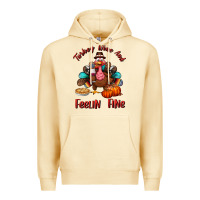 Pina Colada turkey wine and feelin fine Premium Hoodie - BundleAndBundleShop