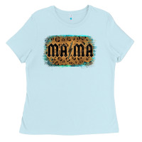 Baby Blue Leopard Patterned Mama Tried Ladies Tee - Bettercallsaul
