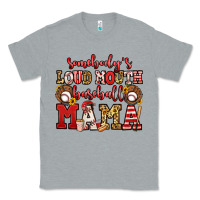 Heather Grey somebody's loud mouth baseball mama Classic Tee - Jasminsmagicworld