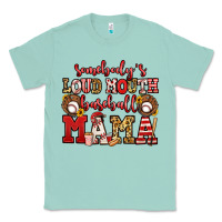 Seafoam somebody's loud mouth baseball mama Classic Tee - Jasminsmagicworld