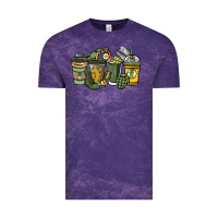 Cloud Purple Army coffee cups 4th of july Vintage Tee - HowdyJamesFarm