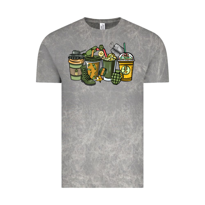 Army Coffee Cups 4th Of July Vintage Tee by HowdyJamesFarm | Teevron