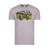 Vintage Zinc Army coffee cups 4th of july Vintage Tee - HowdyJamesFarm