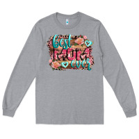 Heather Grey Best Mom ever Mother's Day Long Sleeve Tee - CowGirlArtShop