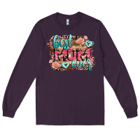 Plum Best Mom ever Mother's Day Long Sleeve Tee - CowGirlArtShop